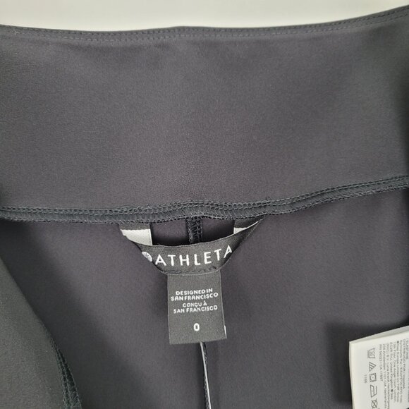 Athleta Move Easy Split Hem Pant Nylon Stretch Black Size 0 NWT - Picture 13 of 13